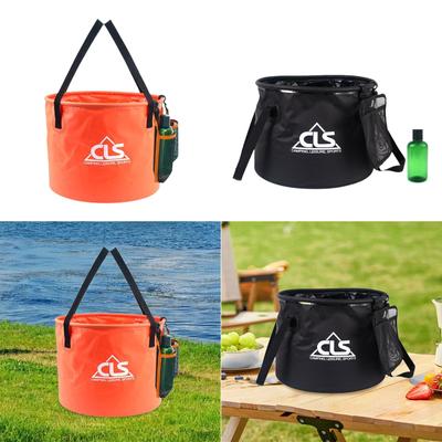 Foldable Fishing Bucket Portable Water Bag Multipurpose Water Storage Container for Hiking Travel Car Washing Gardening Boating