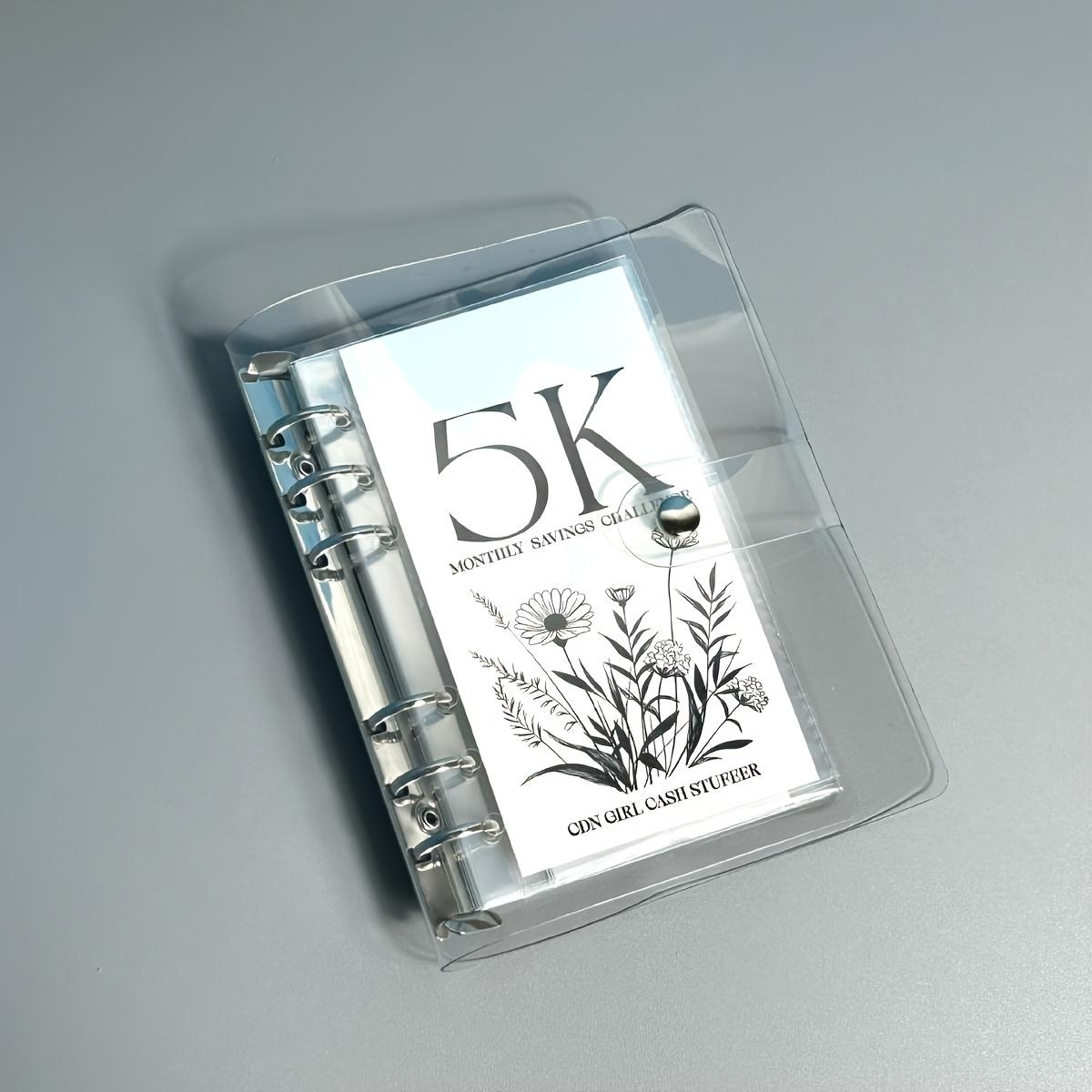 

Набор блокнота для челленджа по экономии денег на 12 месяцев с конвертами для наличных, легкий и забавный способ сэкономить цели 2,5K/5K/10K - отличный подарок