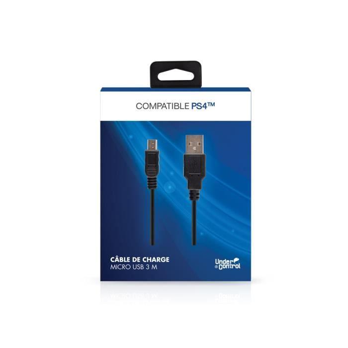 PS4 nabíjecí a PS4 synchronizační kabel - micro USB 3M černý