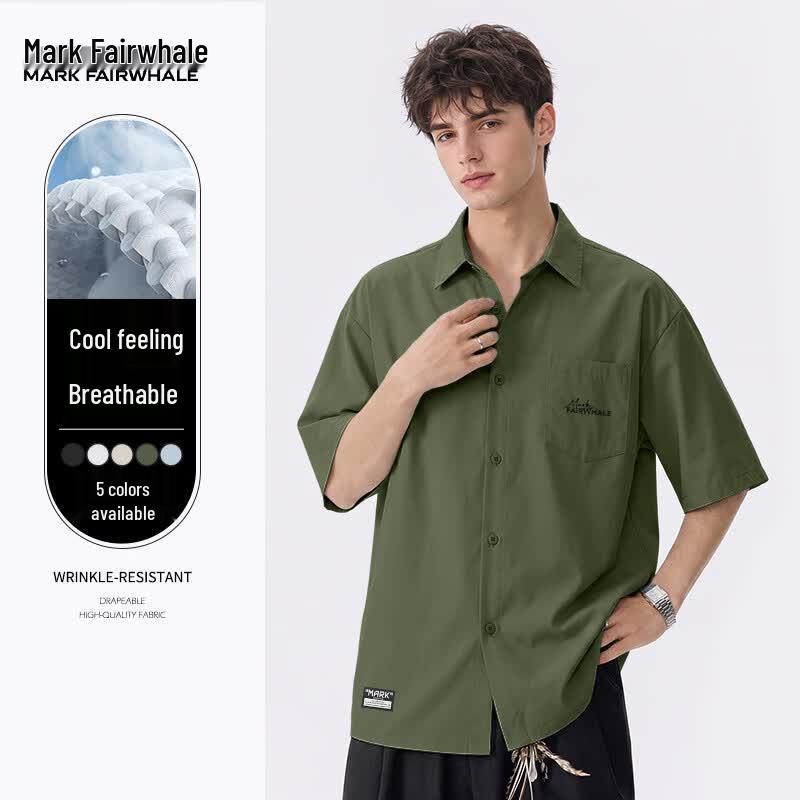 MARK FAIRWHALE Men s Casual Short Sleeve Polo Shirt XXL