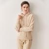 Autumn/Winter Women's Hooded Seamless Mountain Velvet Raglan Sweater Knitwear