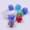 9pc Mix Glass Lily Of The Valley Pendants For Jewelry Making Supplies Colorful Flower Charm Pendant DIY Vintage Earring Bracelet