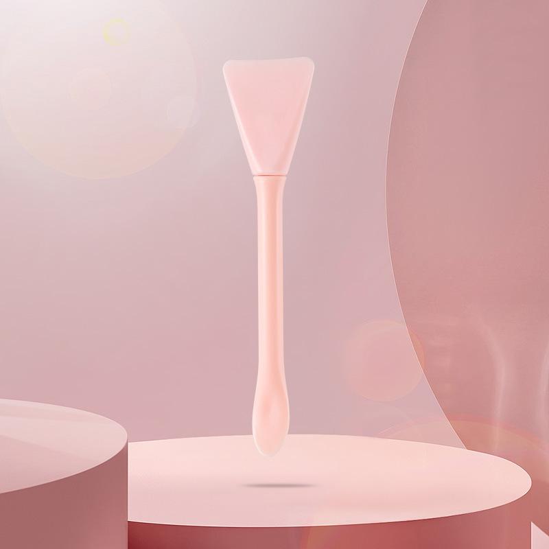Pincel de Máscara Facial de Cabeça Dupla de Uso Duplo para Bastão de Máscara com Colher Aplique Pincéis de Máscara Facial de Filme de Lama Ferramentas de Beleza Facial de Silicone