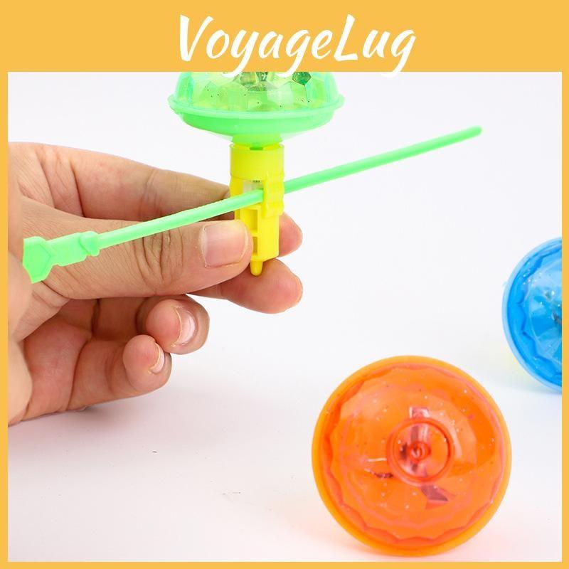 Luminous Gyroscope Pull Toy Set For Kids Outdoor Recreation And Collectors Gift