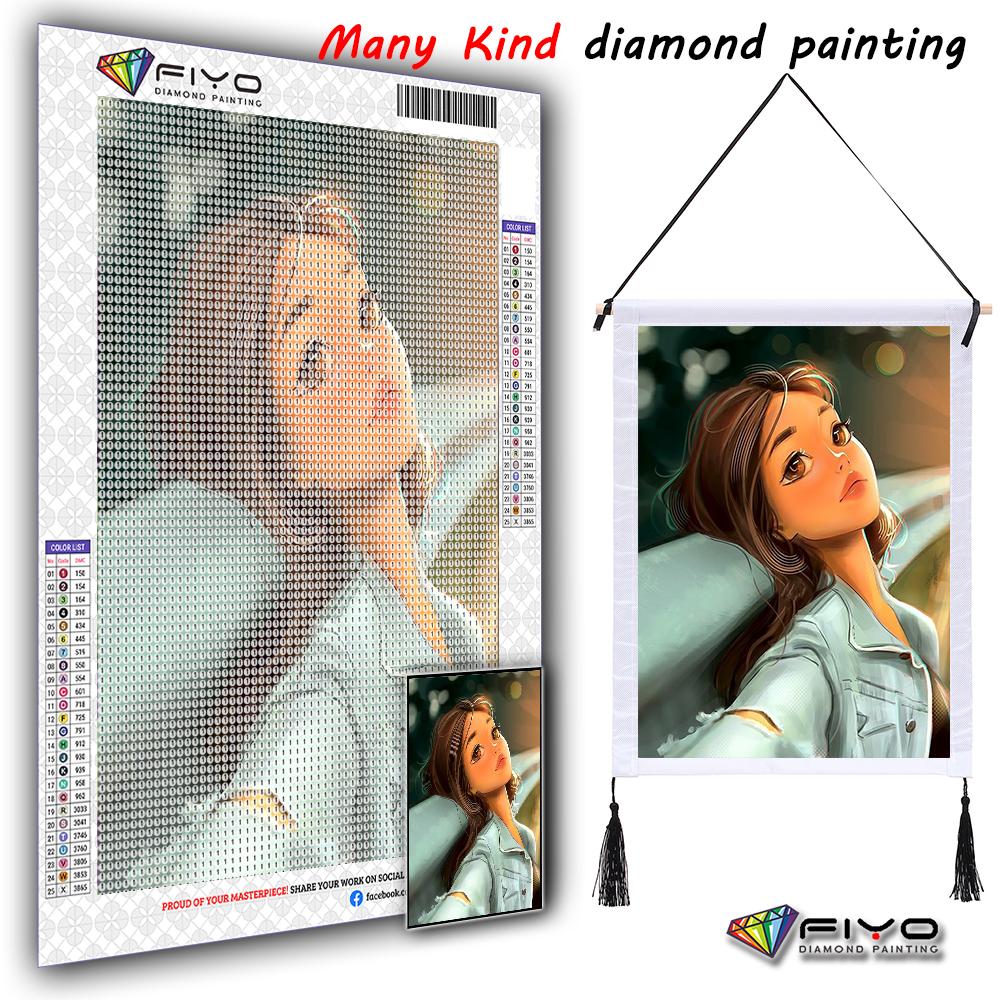 

30x40 см подвесная рамка алмазная живопись мультфильм девушка домашний декор Алмазная вышивка портретная картина из горного хрусталя мозаика подарок ручной работы