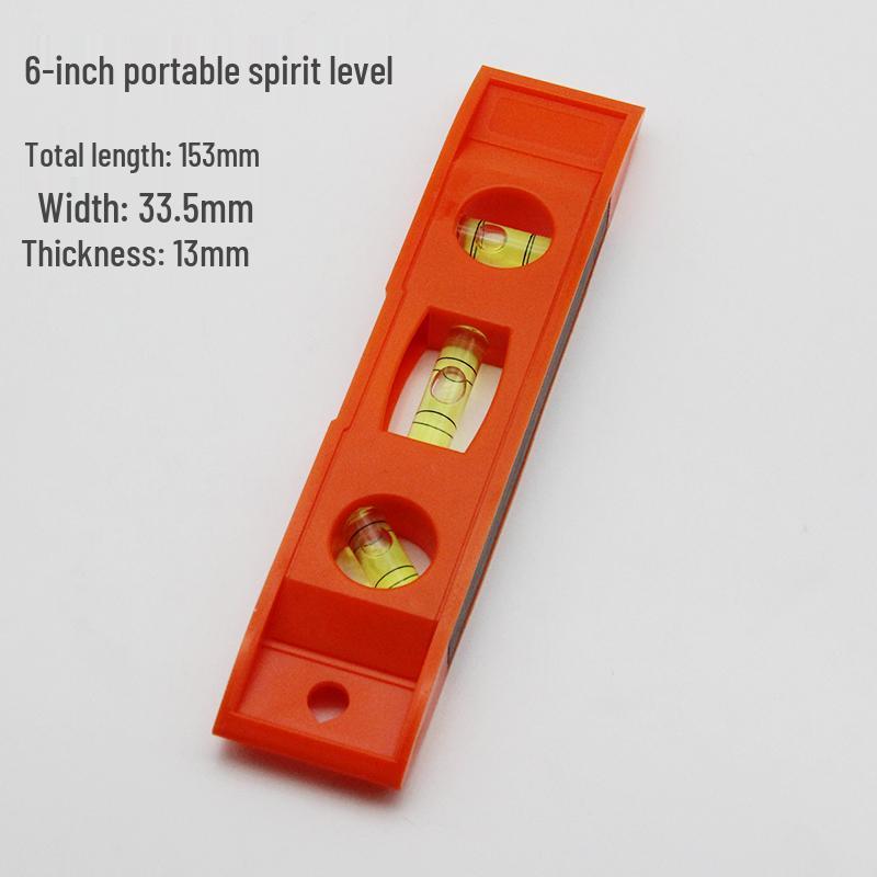 Compact 6/9-Inch Magnetic Multi-Angle Level Ruler