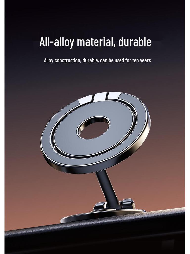 Magnetic Alloy Rotating Car Phone Mount with MagSafe Compatibility