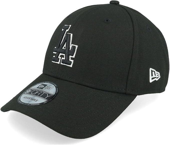 NEW ERA LA NYY 940 9FORTY League Basic Cap LA Black Black White One-Size