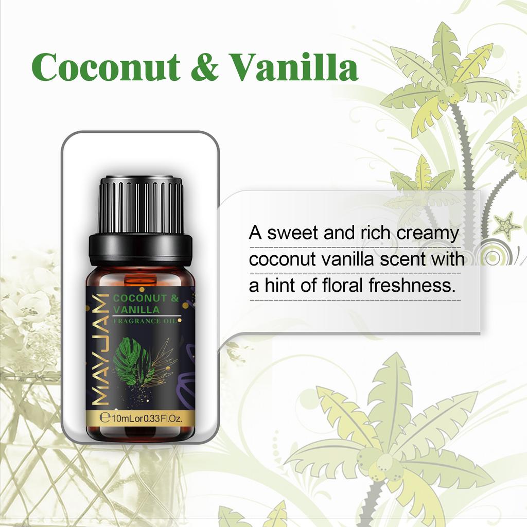 MAYJAM 10ml Perfume Oil  for Aromatherapy Diffuser Skin Care Natural Plant Therapy Humidifier Massage Fragrance Essential Oils