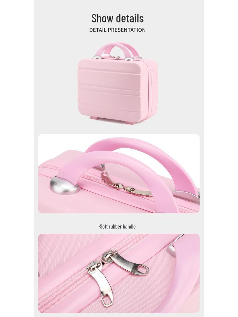 Customizable Logo 12-Inch Makeup Case & 14-Inch Carry-on Suitcase Set