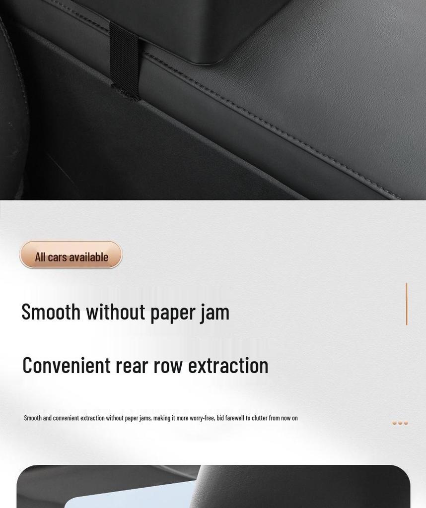 Car Tissue Box: Sun Visor/Seat Back Mountable