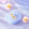 Fashionable Zirconia Ear Stud: F136 Titanium Style