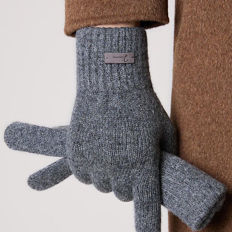 

JIUMU Men s Winter Warm Touchscreen Wool Gloves One Size