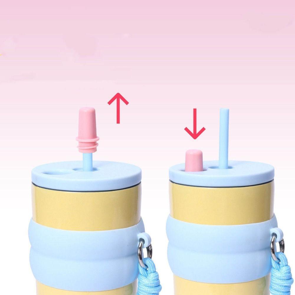 Bow Vacuum Cup 710ML Thermal Water Bottle Portable Insulated Cup  Car Cup