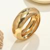 European and American cold wind plain ring open bracelet women exaggerated retro elegant fashion personality wide face bracelet