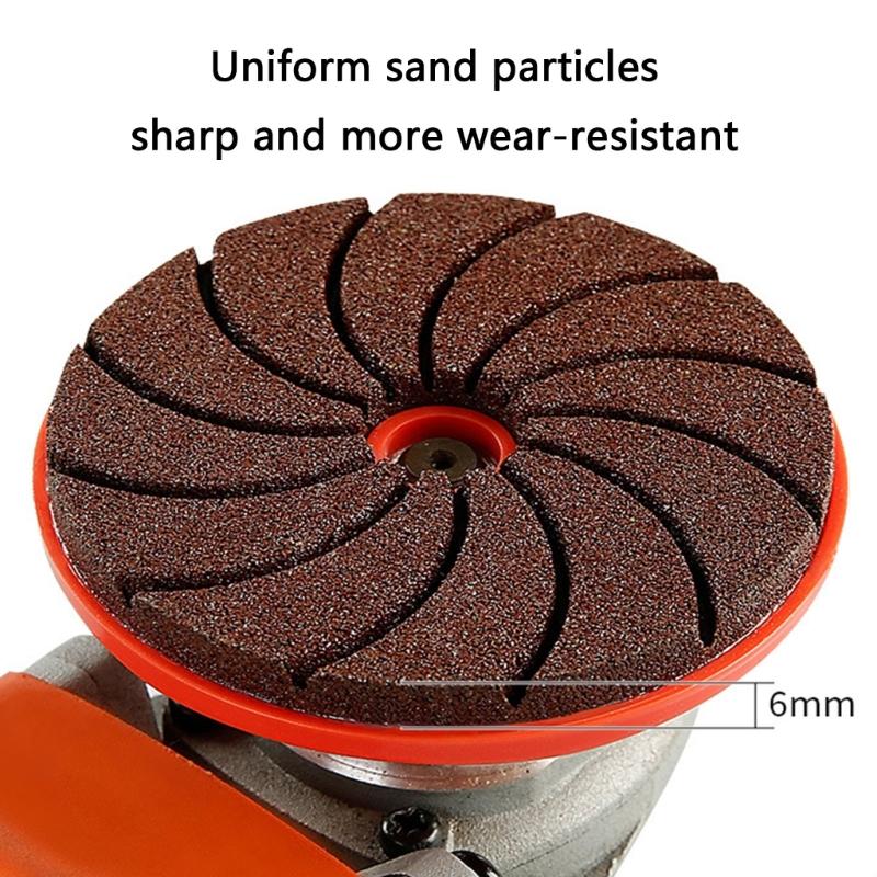 Carborundum Polishing Pad Round Carborundum Buffing Disc Wet Dry Granite Sanding Pad 50/100/200# For 100 Type Angle Grinder