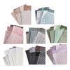 10Pcs/Set Handbook Papers Fadeless Anti-Break Cuttable Folding Easy to Paste Marbling Pattern A5 Handbook Collage Papers for School