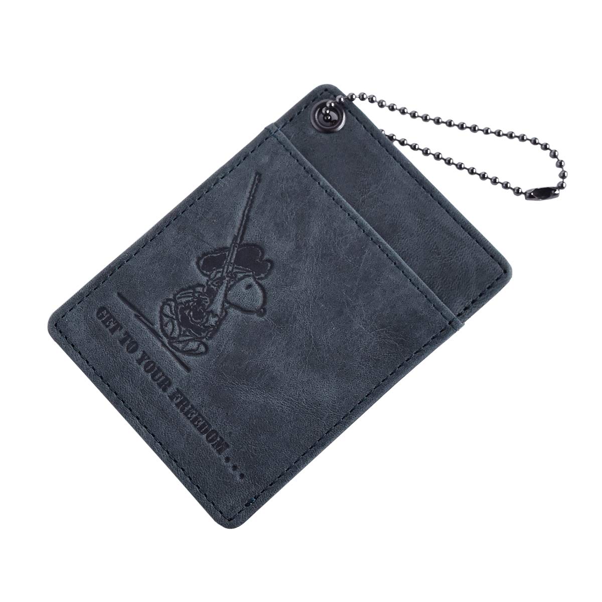 

Pass Case Genuine Leather IC Card Pass Case Series [Peanuts] Men s Women s FREEDOM [37263] (Navy)