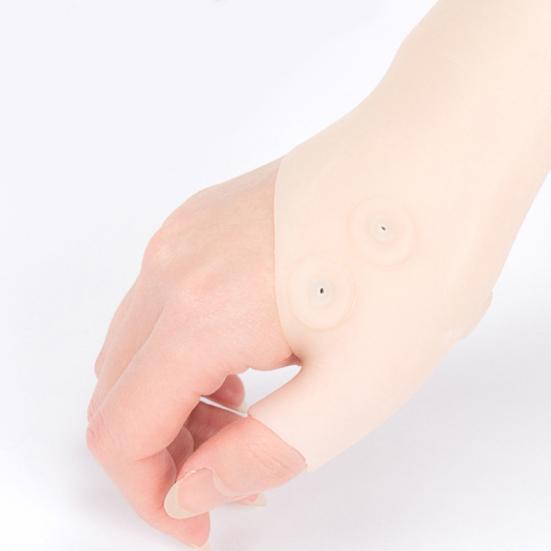1Pc Silicone Gel Magnetic Therapy Wrist Thumb Support Glove Arthritis Corrector