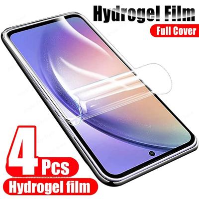 Film de hidrogel 4 buc pentru Samsung Galaxy A54 5G A52 A51 A71 A70 A50 A53 A14 A13 A12 A34 A73 A72 A22 A50 A33 A32
