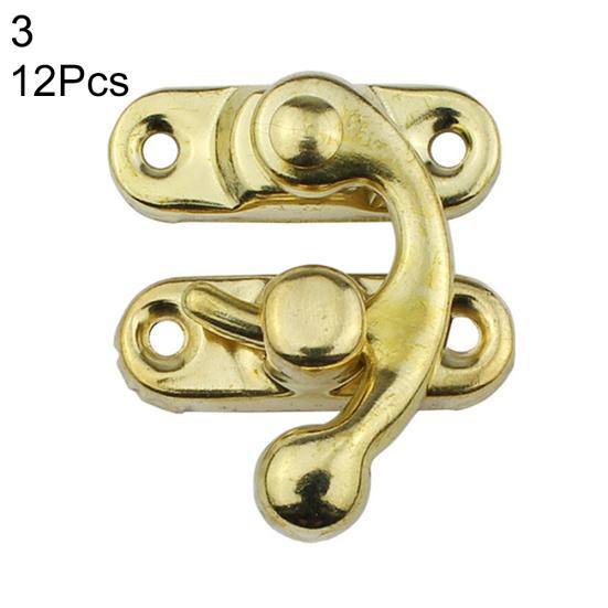 12 stk Lær håndverksveske Dekorative smykker gave vin treboks Hasp låsekroker