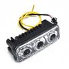 Set Daytime Running Lights Replacement Accessories Car Auto White+Amber