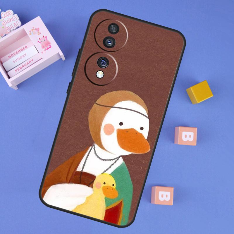 

Cartoon Cute Animal Duck Case For Honor X9d X9a X9b X9c X8b X8c Win RT 200 400 Pro 70 90 Magic 7 Lite 5 6 8 Pro Cover Honor Magic8 Lite