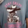 Cowgirl Shirt Graphic Tee Salty Rodeo Bull Riding Western Rodeo Season Gift for Women