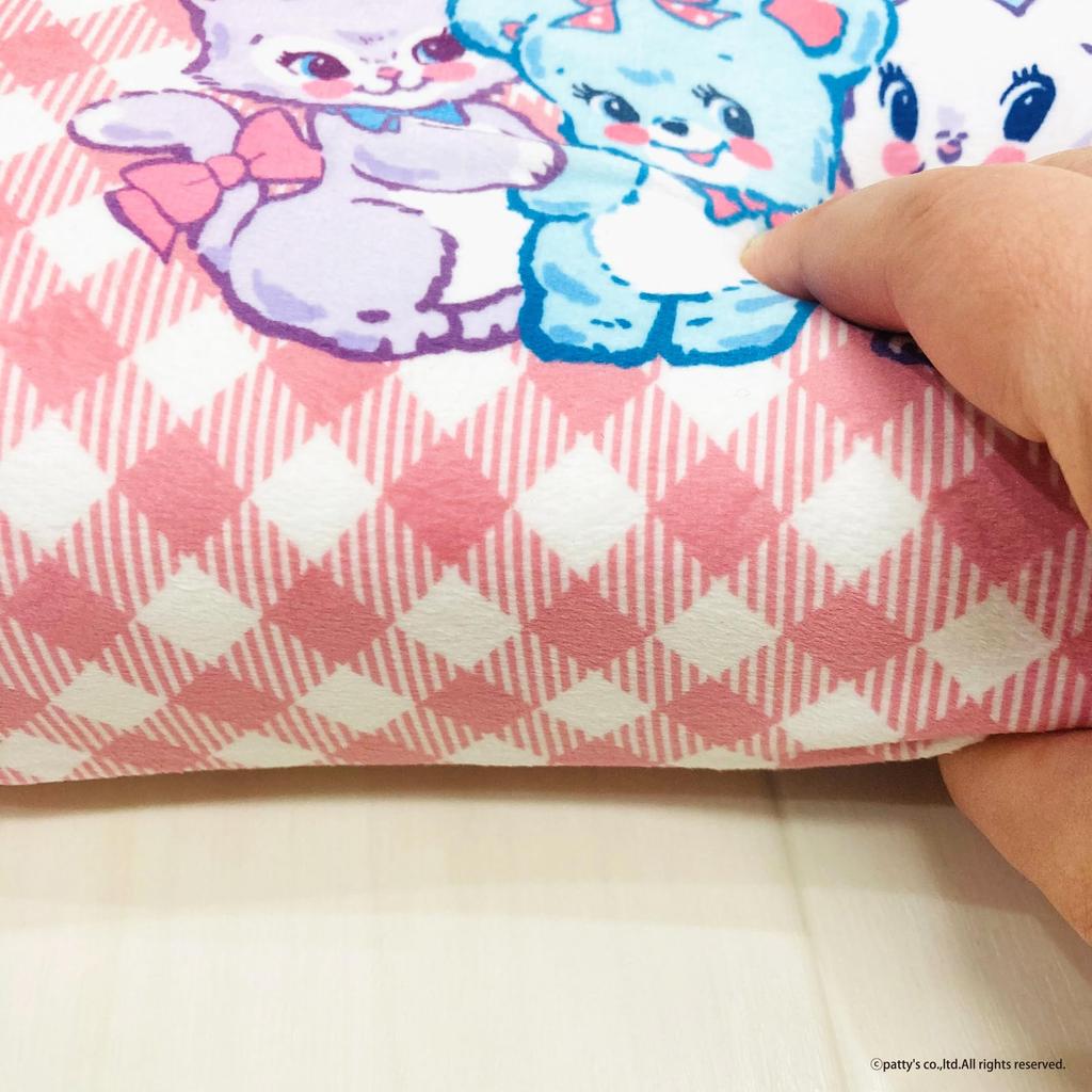 MORIPiLO Swimmer SWIMMER Memory Foam Pillow 16x33x8cm Waist Support Backrest Support Stuffed Toy Cushion Gingham Check Pink Morishita 4621559
