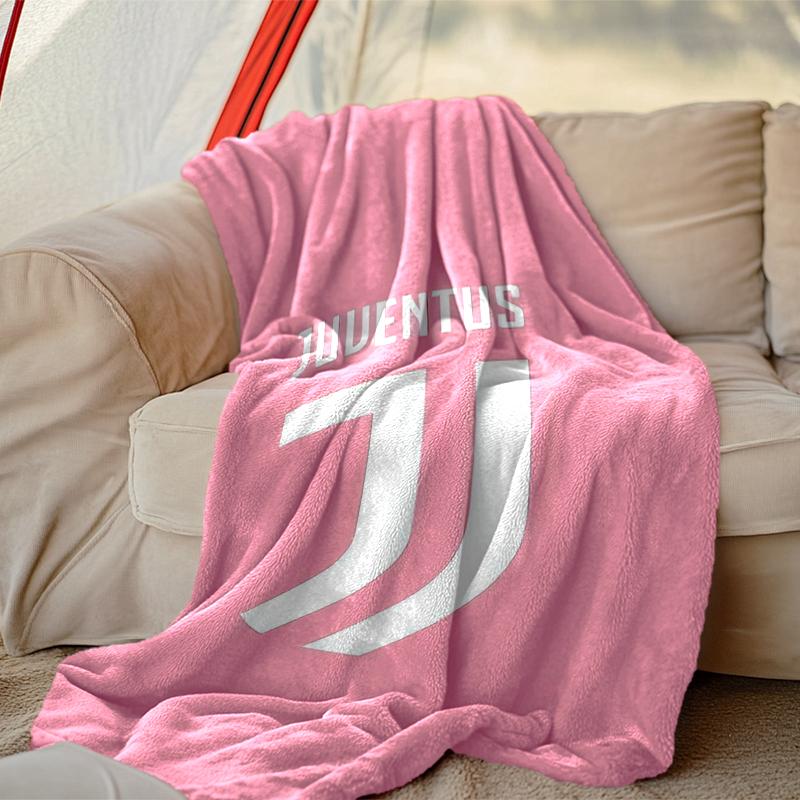 Coperta con Motivo del Football Club Juventus, Coperta Accogliente per il Comfort in Tutte le Stagioni su Divani, Letti, Ufficio, Auto, Campeggio e Viaggi