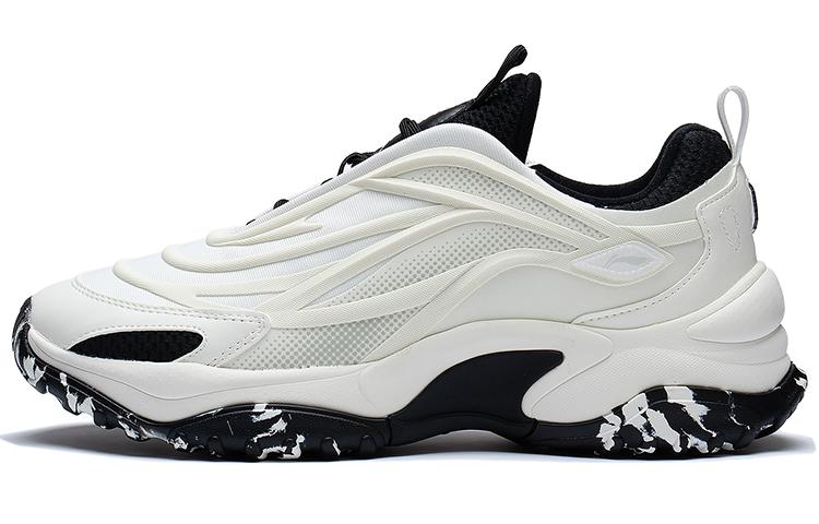 Li Ning Aurora WindWalker V2 Низкие спортивные повседневные кроссовки Мужские Белый Черный AGCS159-1 39.5