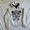 ZYLLO Goth Vintage Hettegensere Y2K Grunge Grafisk Langermet Hettegenser Harajuku Japansk Estetikk
