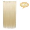 MISS WIG Lange bølgete frisyrer Syntetisk 5 Clip In Hair Extension 22 Tommer/32 Tommer Varmebestandige hårstykker Brun Svart