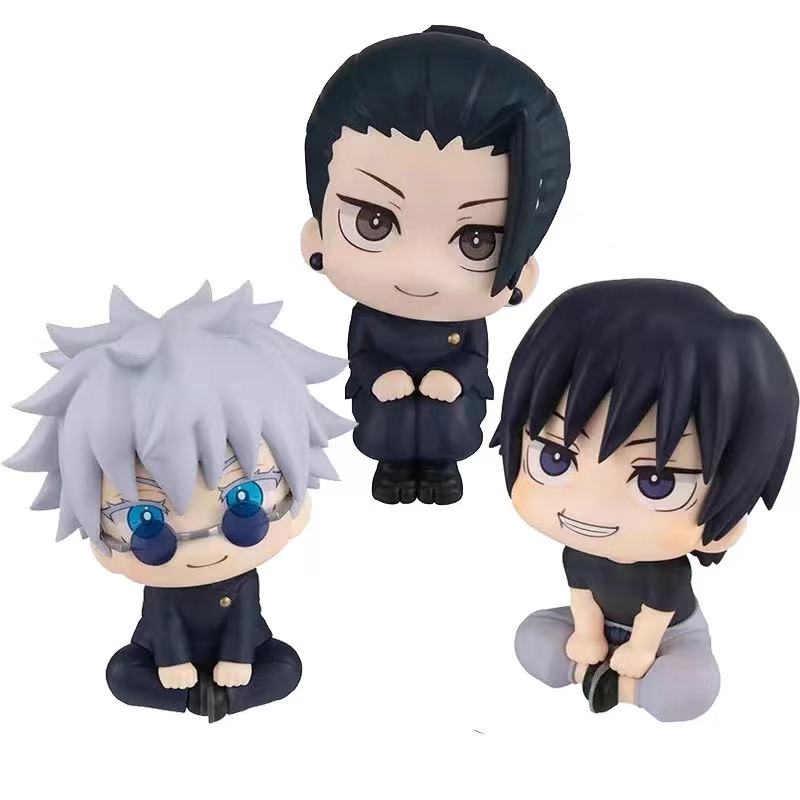 10cm Jujutsu Kaisen Anime Figure Look Up Q Version Satoru Toji/Okkotsu Gojo/Geto Suguru Action Figure Fushiguro Yuta Figurine