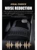 Four-Piece Universal PVC Car Floor Mats - Anti-Slip, Waterproof, Heat-Resistant Interior Protection.