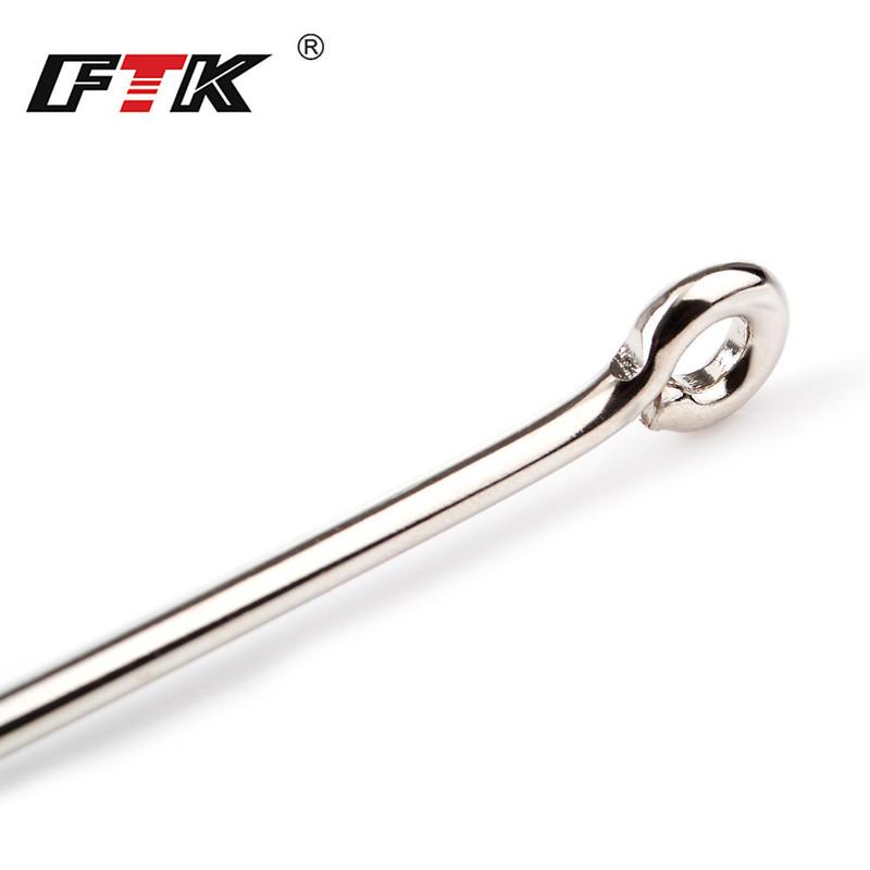 FTK Barbed Fishhook Flatted Round 2-6# 50PCS And7-20# 100PCS/LOTCarp Feeder Tackle Hook For Fishing