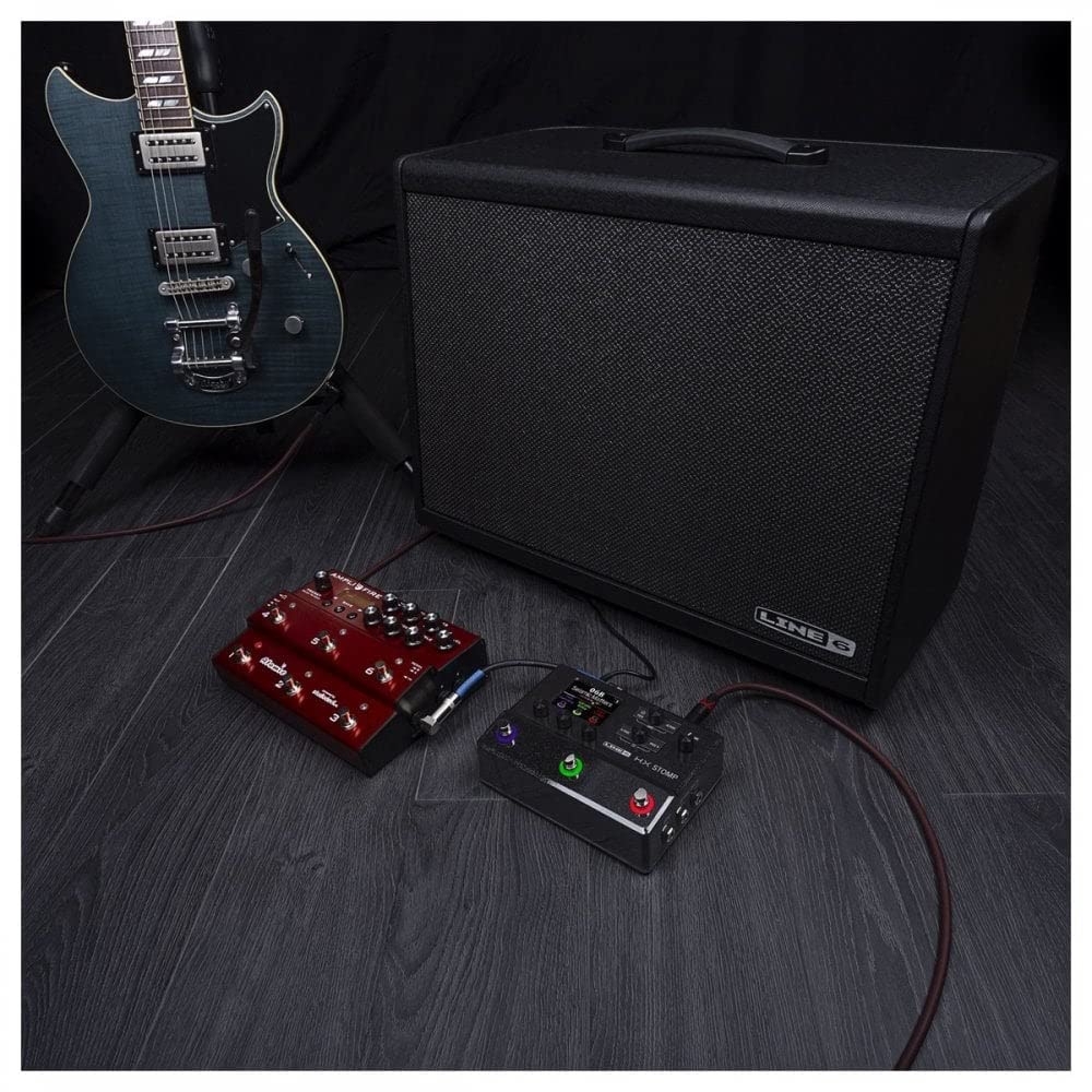 Processador de guitarra profissional Line 6 HX Stomp com mais de 300 efeitos e modelos de amplificadores e interface de áudio Pedal Multiefeitos Ultracompacto