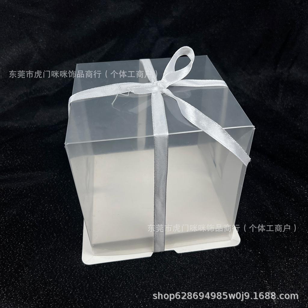 Transparent gift box cake box Internet celebrity durian building block dust cover snack gift box packaging empty box packaging box