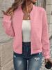 Felpe Giacca da Donna Manica Lunga con Zip Giacca Leggera con Zip Intera Casual Ampia Capispalla Cappotto