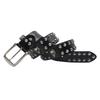 2026 Metal Skull Rivet Hip Hop Punk Leather Belt Man Woman Motorcycle Sport Gothic Vintage Belt Y2k Cinturones De Mujer