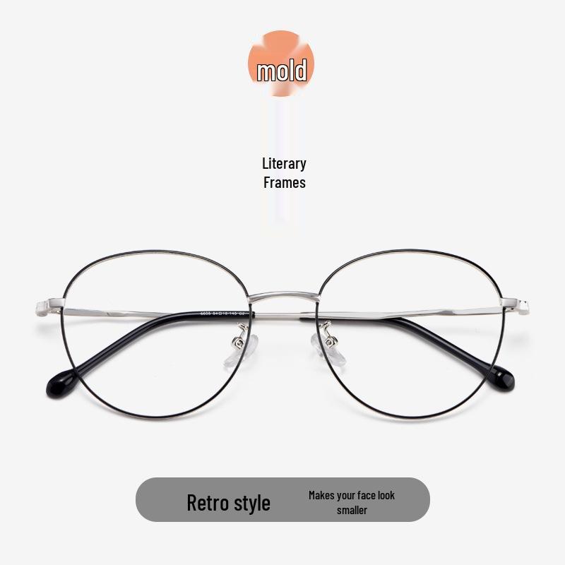 

Danyang 6605 Retro Round Ultralight Metal Frame Women s Prescription Glasses