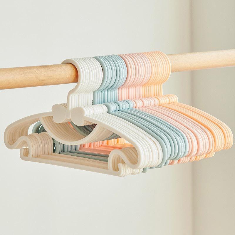 1/4/10PCS Baby Clothing Support Non-Slip Household Products Newborn Plastic Clothes Hangers Cloth Hanging Shelf Drying Rack