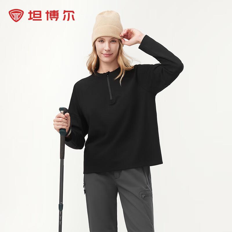 

Tanbor Women s Half-Zip Crewneck Long-Sleeve Sweatshirt 175