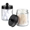 4 Teile/satz Klarglas Lagerung Jar Badezimmer Kommode Lagerung Container Eitelkeit Make-Up Arbeitsplatte Organizer