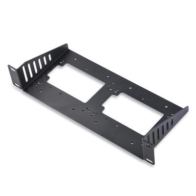 Das GeeekPi DeskPi RackMate Zubehör SBC-Gehäuse 10-Zoll 1U Rack-Regal kann dauerhaft in allen Standard-10-Zoll-Racks und -Schränken installiert werden und kann