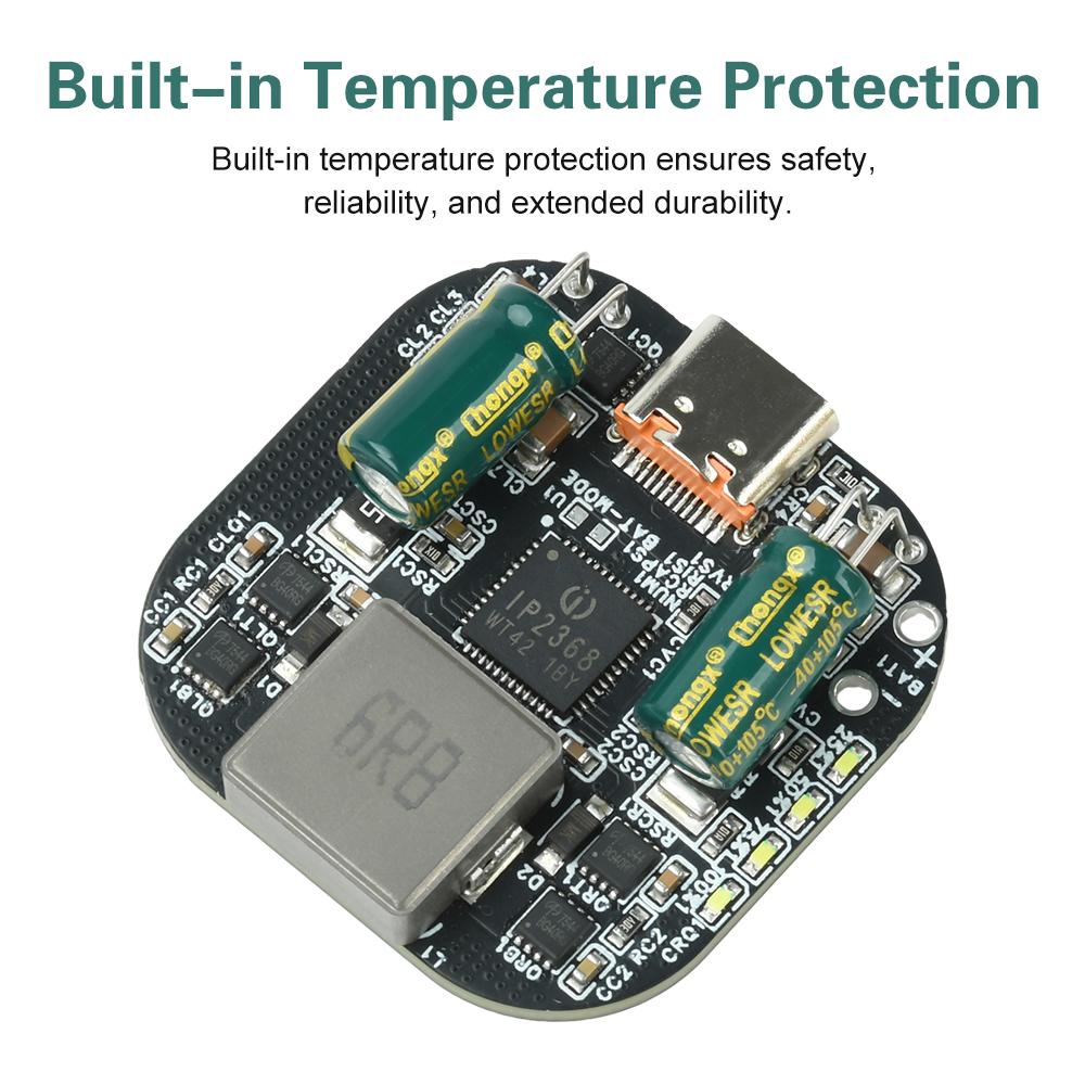 2~5S 100W Bidirectional Fast Charging Module 18650 Lithium Battery Control Board Charge/Discharge Module LED Battery Indicator