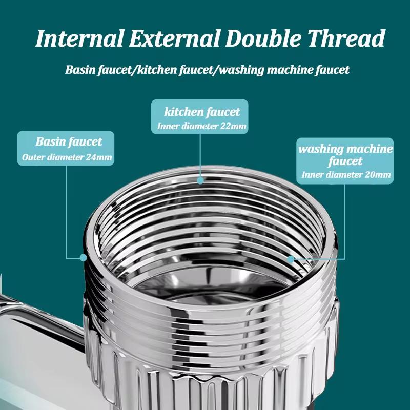 Rotating Faucet Extender Multifunctional Extension Faucet Aerator Metal Faucet Aerator Bathroom Faucet Splash Proof Aerator