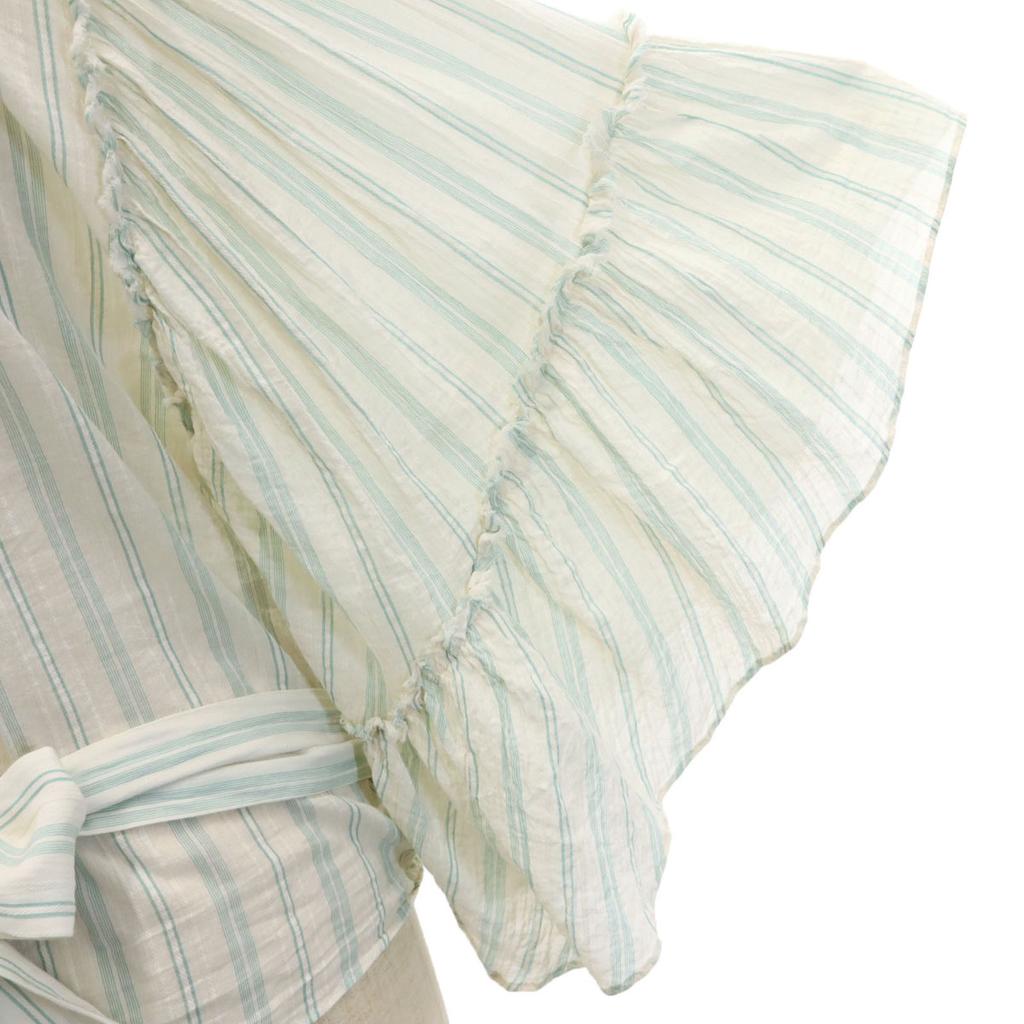 PUBLIC TOKYO made in Japan Gestreifte 7/8-Ärmel-Bluse Damen Gebraucht