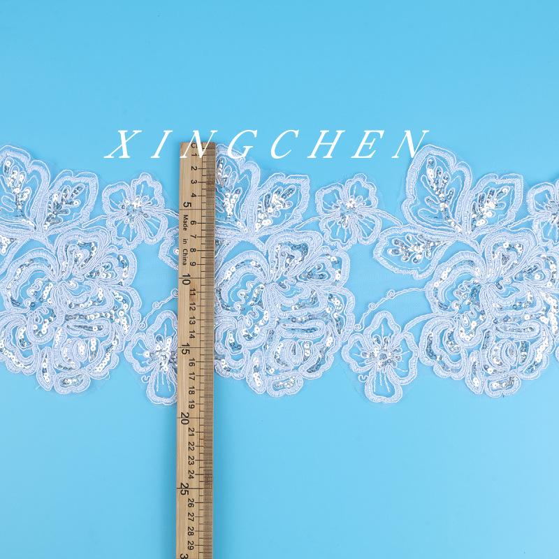 Star Lace 20Cm Wide Lace Car Bone Lace Dance Clothing Wedding Dress Headgear Decorative Accessories