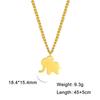 Cazador 2026 Elephant Mother Daughter Pendant Necklace for Women Cute Animal Neck Chain Stainless Steel Jewelry Gift Wholesale